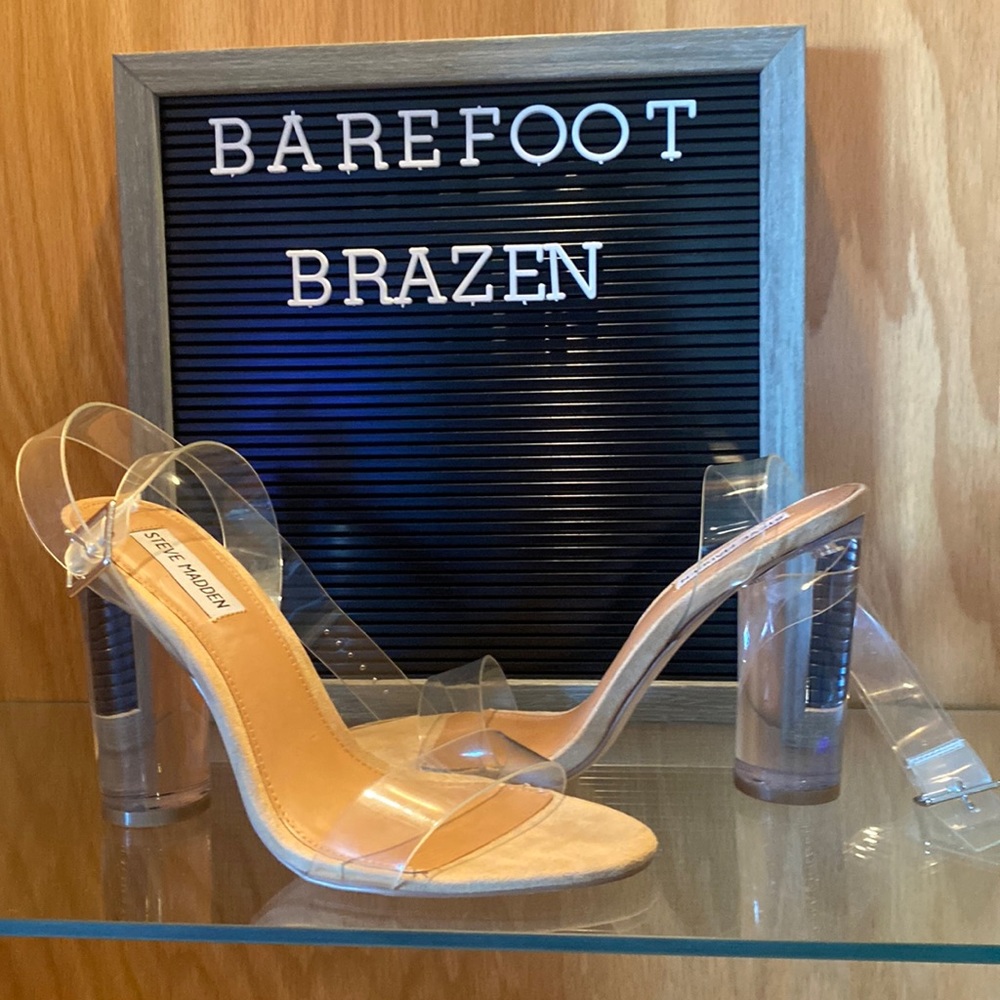 Steve Madden Clear Heels